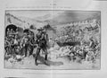 Original Old Antique Print 1900 Colonial Ambulance Corps Spion Kop War Siers