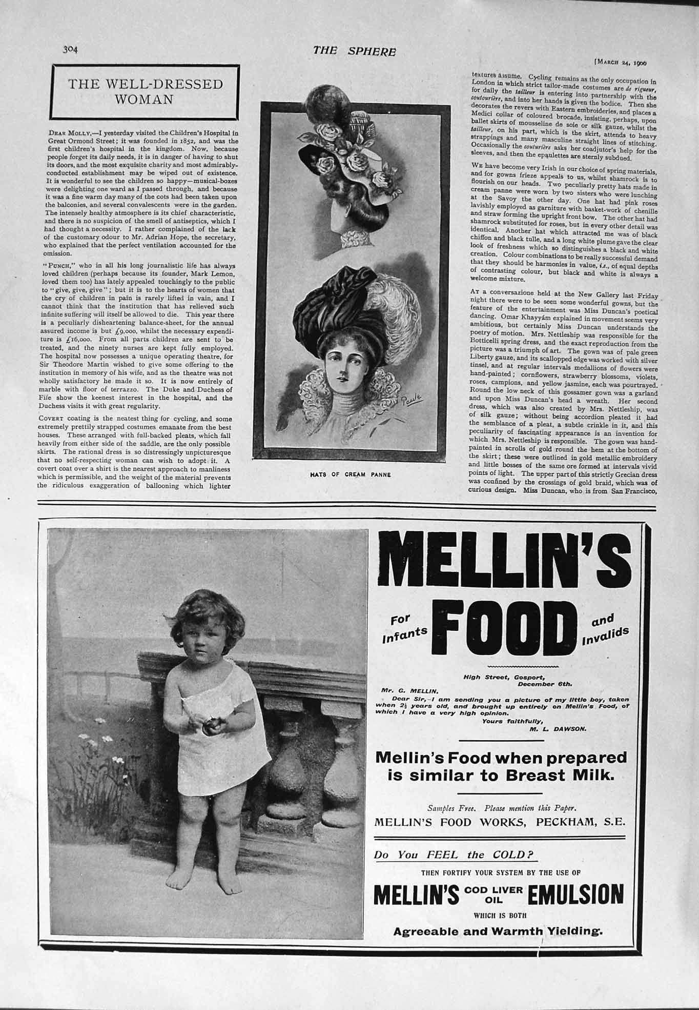 Original Old Antique Print 1900 Hats Cream Panne Joshua Reyns Ledger Letter