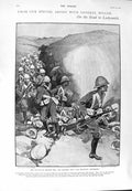 Original Old Antique Print 1900 General Buller Wat Pieter'S Hill Queen Victoria
