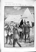 Original Old Antique Print 1900 War Post Office Chieveley Battle Magersfontein