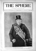 Original Old Antique Print 1900 Portrait Mr. Kruger Bloemfontein Africa 20th
