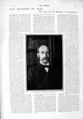 Original Old Antique Print 1900 Lord Lansdowne Minister War John Wesley Chapel