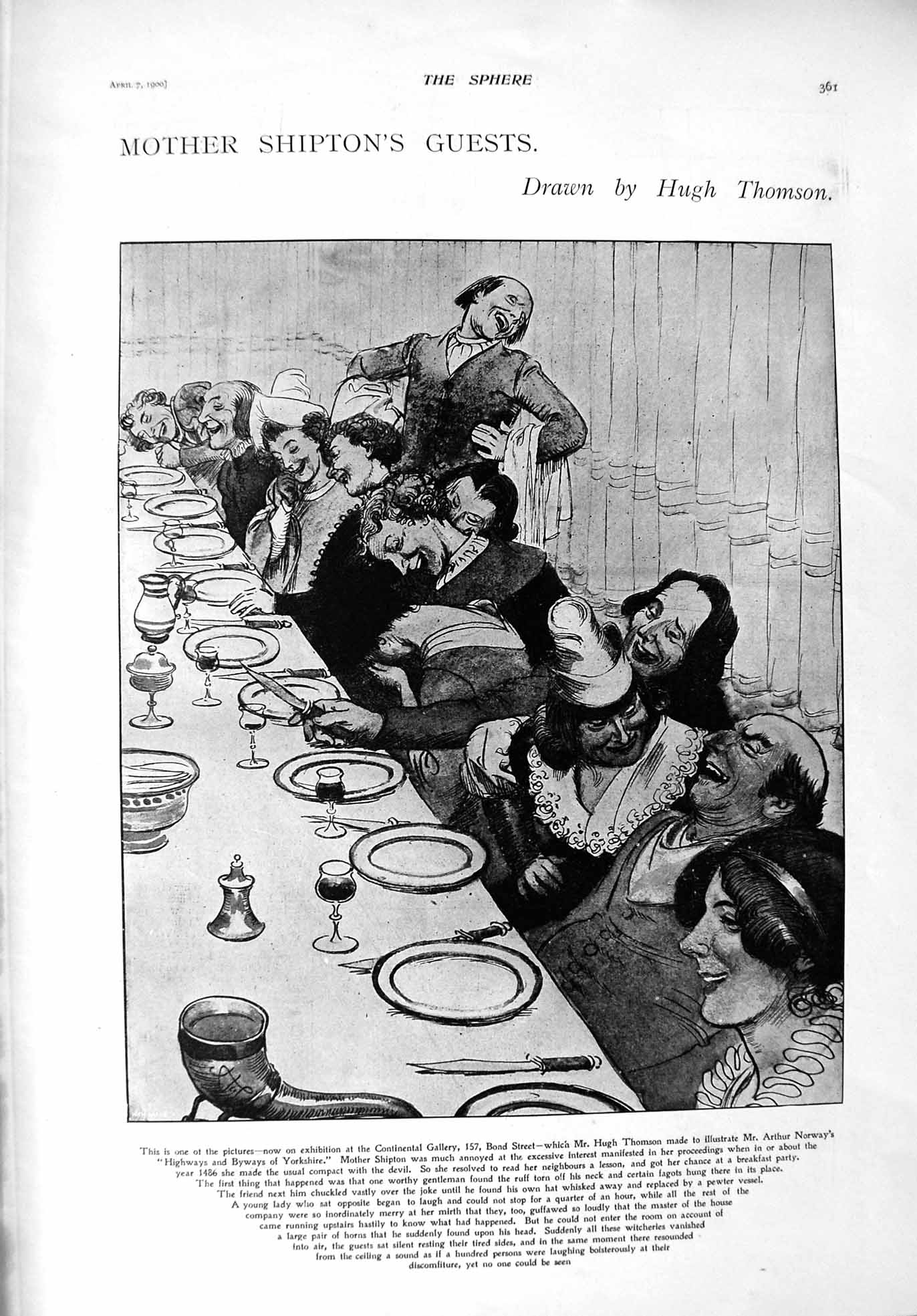 Old Antique Print 1900 Mother Shipton Dinner Joubert Botha Cronje White 20th