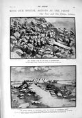 Old Antique Print 1900 War Tars Bloemfontein Britstown Boers Irish Army 20th