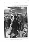 Original Old Antique Print 1900 General George White Ladysmith Lambton Balfour