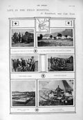 Original Old Antique Print 1900 War Field Hospital Rondebosch Ladysmith Africa
