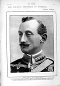 Old Antique Print 1900 Colonel Dalgety Cape Mounted Rifles Queen Dublin 20th