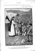 Old Antique Print 1900 Father Matthews Holy Sacrament Ladysmith Boer Dam 20th