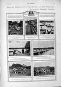 Old Antique Print 1900 Railway Bridge Norval Pontoon Battle Driefontein 20th