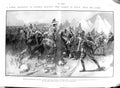 Original Old Antique Print 1900 General Bullers Patrol Cavalry Camp War Smuts