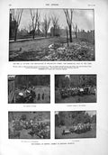 Old Antique Print 1900 Fire Ottawa President Kruger Joubert Accra Coburg 20th