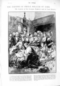 Old Antique Print 1900 Baptism Prince William York War Mafeking Newspaper 20th