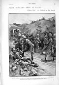 Original Old Antique Print 1900 Buller War Siers Natal Inniskilling Policemen