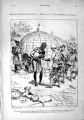 Original Old Antique Print 1900 War Siers Kraal Natal Ladysmith Wylie Spion Kop