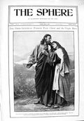Old Antique Print 1900 Ober-Ammergau Play Christ Virgin Mary Anton Lang 20th