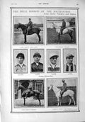 Old Antique Print 1900 Marsh Horse Trainer Jones Cannon Day Dewars Davy 20th