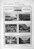 Old Antique Print 1900 Cronje Boer War Africa Ship Niobe Ladysmith Gordon 20th
