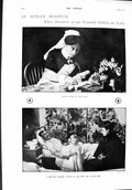Original Old Antique Print 1900 Netley Hospital Sister Quinn Sutherland Gmunden