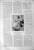 Original Old Antique Print 1900 Gyp Gabrielle Martel Museum Frankfort-On-Main