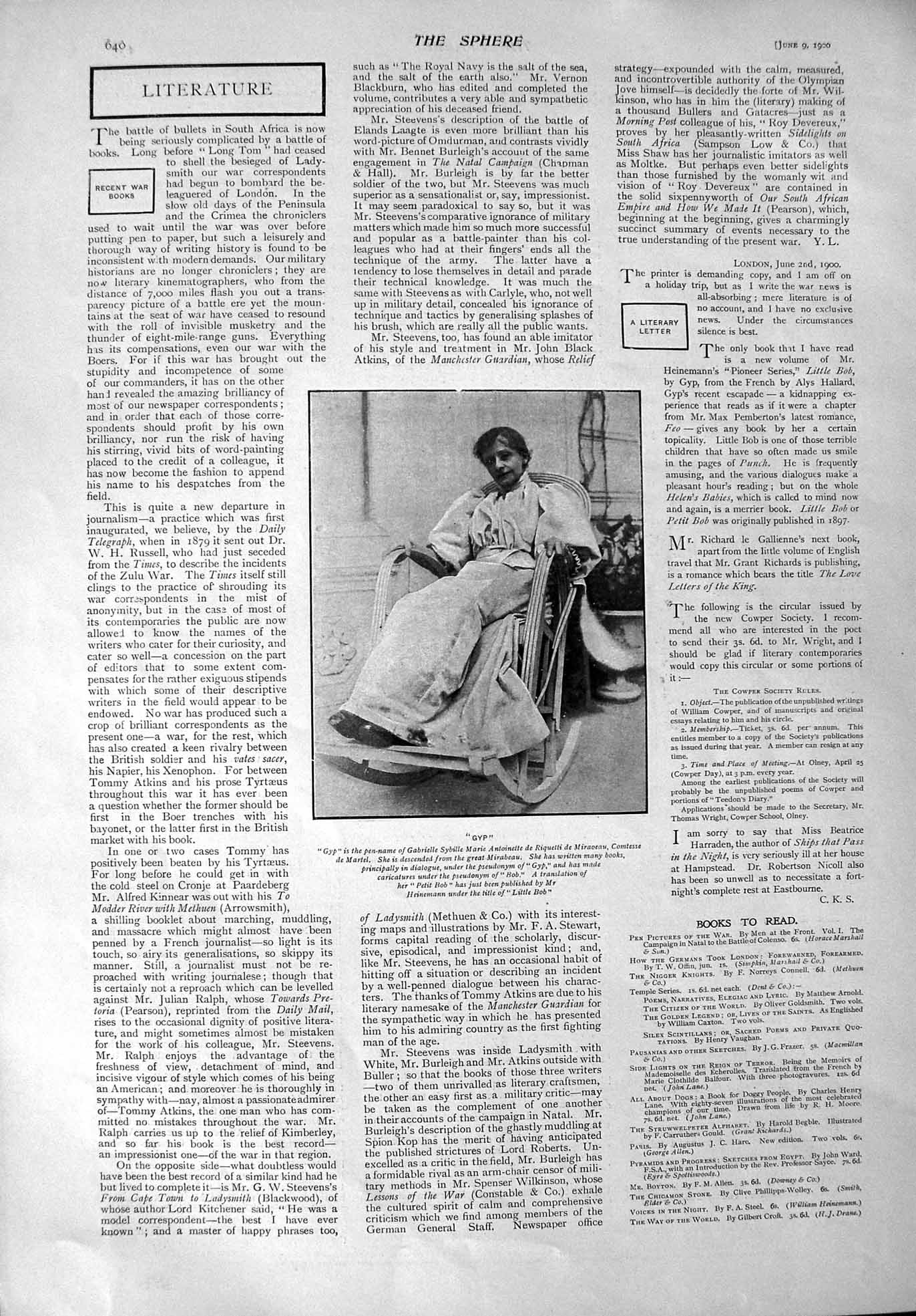Original Old Antique Print 1900 Gyp Gabrielle Martel Museum Frankfort-On-Main