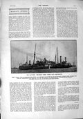 Old Antique Print 1900 Battered Ship Belleisle Portsmouth Theatre Teraph 20th