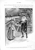 Old Antique Print 1900 Rip Van Winkle Kaatskills Theatre Moyra Brodrick 20th