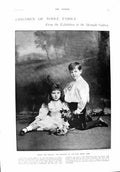 Original Old Antique Print 1900 Helen Ronald Henry Gibbs Lady Cockburn Children