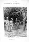 Old Antique Print 1900 Shakspere Bushey Theatre Train Crash Slough Walter 20th