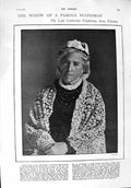 Old Antique Print 1900 Portrait Catherine Gladstone Glynne Mikado Japan 20th