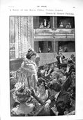 Old Antique Print 1900 Opera Covent Garden Field Hospital Mooi Jerome War 20th