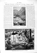 Original Old Antique Print 1900 Tommy'S Tailors Army Clothing Johnson Dickens
