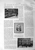 Old Antique Print 1900 President Loubet Count Mouravieff Corpus Christi 20th