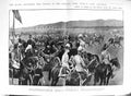 Antique Old Print 1900 Queen Victoria Phoenix Park Dublin Ireland Lancers 20th