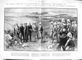 Original Old Antique Print 1900 Lord Roberts War Bloemfontein Surrender Horses
