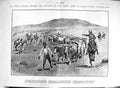 Original Old Antique Print 1900 Boer Retreat Army Vet River Bullocks Conyngham
