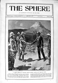 Original Old Antique Print 1900 War General Buller Christian Botha Majuba Hill