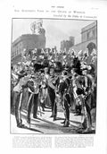 Old Antique Print 1900 Khedive Duke Connaight Buckingham Victoria Cross 20th