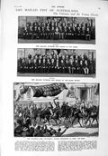 Original Old Antique Print 1900 Australia War Veterans Crimea Bush Edward Clodd
