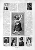 Old Antique Print 1900 Theatre Homer Scheff Olitzka Slezak Meyer Sheldon 20th
