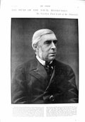 Original Old Antique Print 1900 Goschen Lord Admiralty Penn Symons Grave Africa