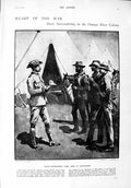 Original Old Antique Print 1900 Boers War Lichtenburg Manley Young Ensor Baxter