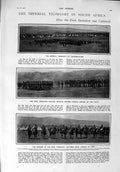 Old Antique Print 1900 Imperial Yeomanry Africa Spragge Johannesburg Lord 20th