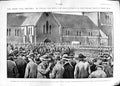 Original Old Antique Print 1900 Pretoria War Africa Lord Roberts Dutch Church