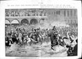 Original Old Antique Print 1900 Boer Siers War Africa Pretoria Guns Horses