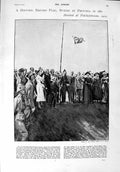 Original Old Antique Print 1900 Royal Scots Fusiliers Pretoria Johannesbur Fort