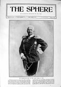 Original Old Antique Print 1900 Portrait Commander-In-Chief Count Von Waldersee