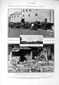 Old Antique Print 1900 Boer Looters Farm Natal Dundee Ladies Fashion Gown 20th