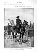 Original Old Antique Print 1900 Reitz Transvaal War Lord Mayor London Nicholas