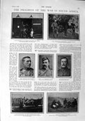 Original Old Antique Print 1900 Boers War South Africa Kensington Nuddea Ship