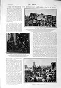 Original Old Antique Print 1900 Train Crash Railway Rome Count Von Waldersee